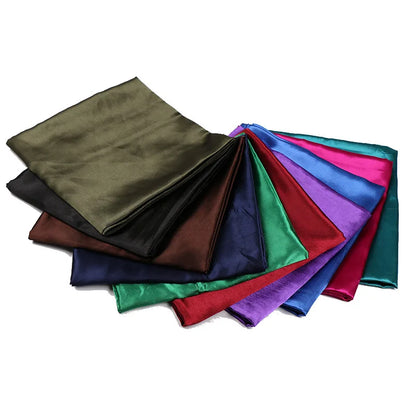 Mode 90*90cm Enfärgad Fyrkantig Halsduk Konst Imiterad Sidensjal Elegant Blommig Huvud Hals Hårband Dam Dam Flickor Halsduk