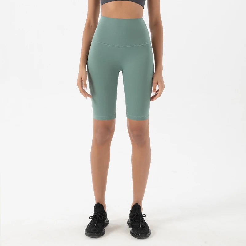 SOISOU Nylon Yogakläder Gym Fitness Leggings Sport BH Shorts Set Hög Midja Elastisk Damkläder 3 Typer 12 Färger