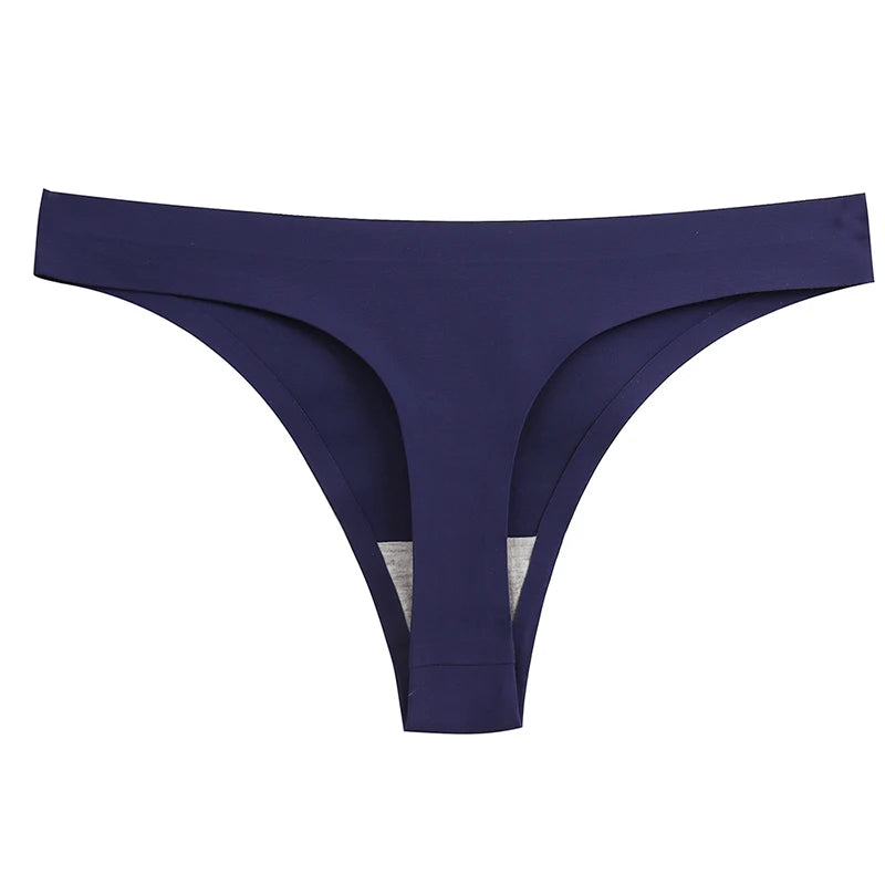 WarmSteps Sömlösa Damtrosor Sexiga Thongs Underkläder Andningsbara Bekväma Underkläder Mjuka Satin Stringtrosor Flicka Sport T-Back