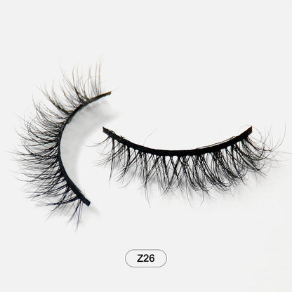 Makeup Minkfransar Fluffiga Mjuka Hela Lösögonfransar Naturliga Lösögonfransar Wispy Lash Extension