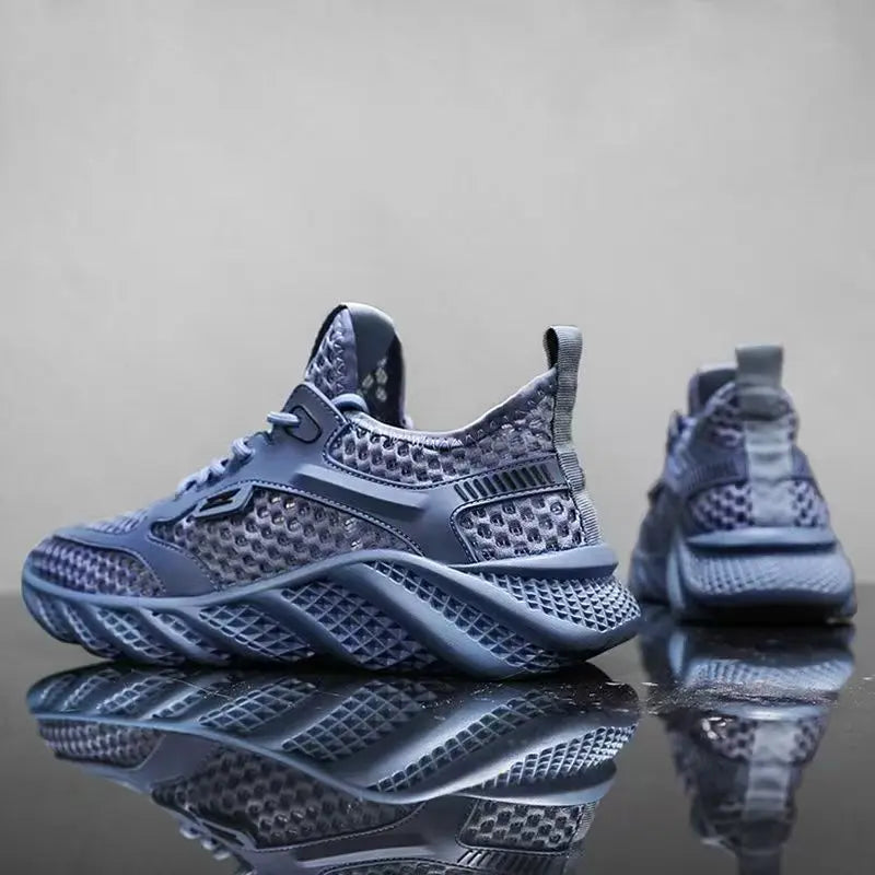 2026 Men's Sports Shoes Breathable Air Mesh Casual Style Summer Shoes PVC Outsole Round Toe Low Cut Comfortable Running Shoes