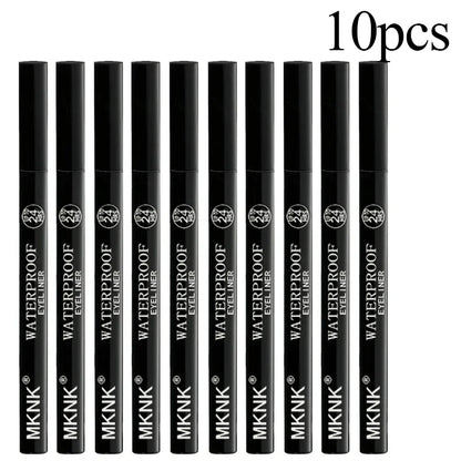 1/5/20 st. Varaktig Vattentät Flytande Eyeliner Icke-blekande Slät Snabbtorkande Eyelinerpenna Inget Bläckläckage Svart Eyeliner Makeup