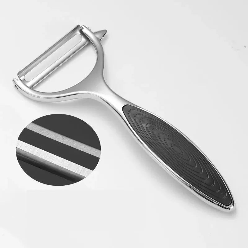 1 st rostfritt stål grönsaksskalare potatisskalare multifunktionell morotsrivare fruktverktyg kökstillbehör kök pelador