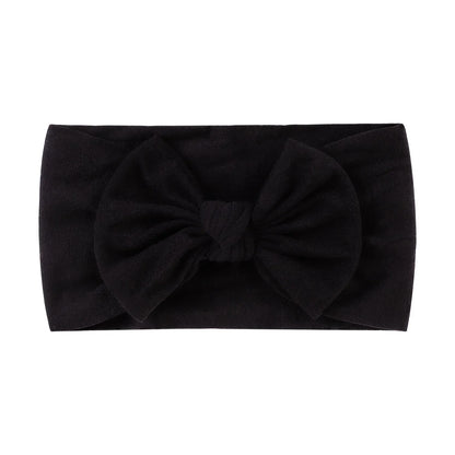 1 st baby nylon huvudduk astique lämplig nyfödd flicka blomma handgjort pannband elastiskt hårband turban småbarn håraccessoarer