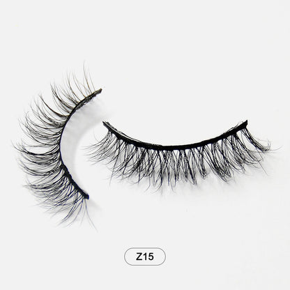 Makeup Minkfransar Fluffiga Mjuka Hela Lösögonfransar Naturliga Lösögonfransar Wispy Lash Extension