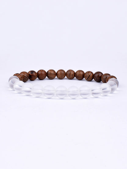 8mm lavaarmband för män vulkaniska stenar träpärlor armband tibetansk buddha handledskedja kvinnor män smycken gåva nya armband