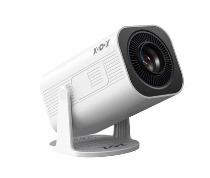 XGODY 4K 1080p LED-projektor med 12000 lumen ljusstyrka, WiFi 6 Bluetooth 5.0 bärbart hemmabiosystem för underhållning