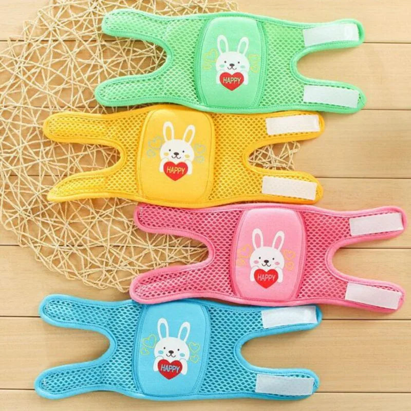 Babytillbehör Knäskydd Säkerhet Flicka Pojke Barn Småbarn Krypskydd Halkskydd Spädbarnsdamask Justerbar Knäskål Kanin Giraff