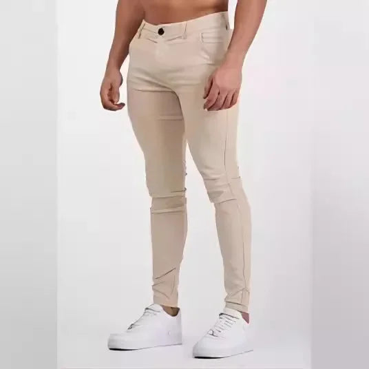 Vår Sommar 2024 Casualbyxor Vårnya Herr Utomhusbyxor Slim Fit Raka Byxor Träningsbyxor för Herr