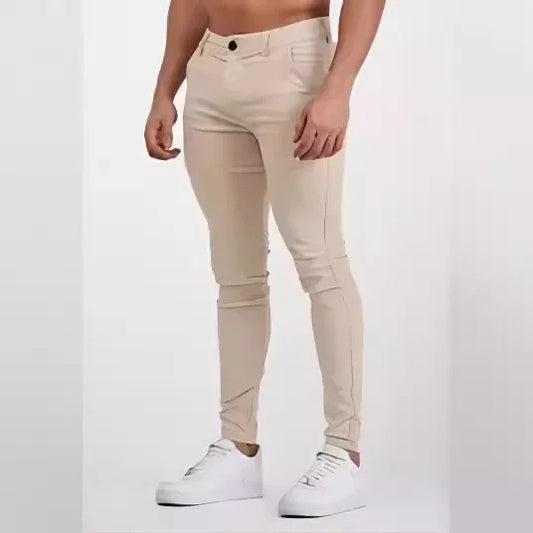 Vår Sommar 2024 Casualbyxor Vårnya Herr Utomhusbyxor Slim Fit Raka Byxor Träningsbyxor för Herr