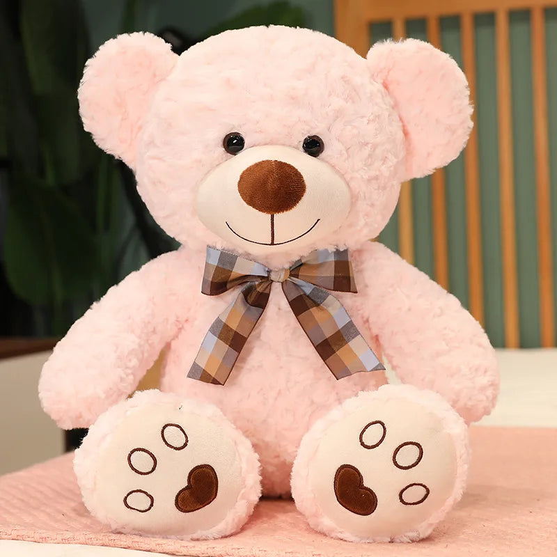 35/50/60 cm söt klassisk nallebjörn plyschleksaker kawaii fluga björn plyschkudde fyllda mjuka dockor för barn flickor älskare gåvor