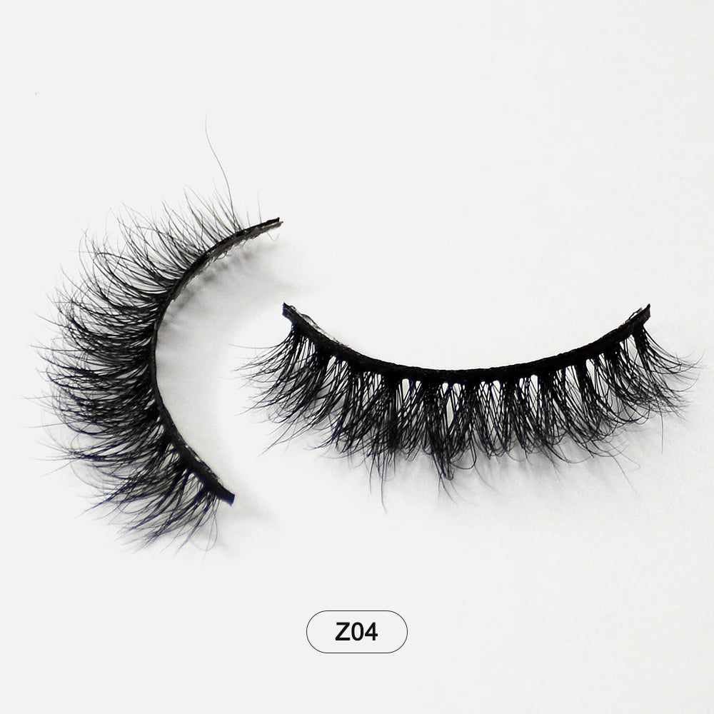 Makeup Minkfransar Fluffiga Mjuka Hela Lösögonfransar Naturliga Lösögonfransar Wispy Lash Extension