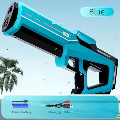 42 cm elektriska vattenpistoler för vuxna högtrycksautomatisk absorberande vattenpistol sommar utomhus strandpoolleksaker för barn presenter