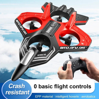 YP3 Glider RC Drönare Helikopter med Ljusflygande RC Hobby Jetplan 2.4G Stunt Fjärrkontroll Skum Jaktflygplan Leksaksdrönare