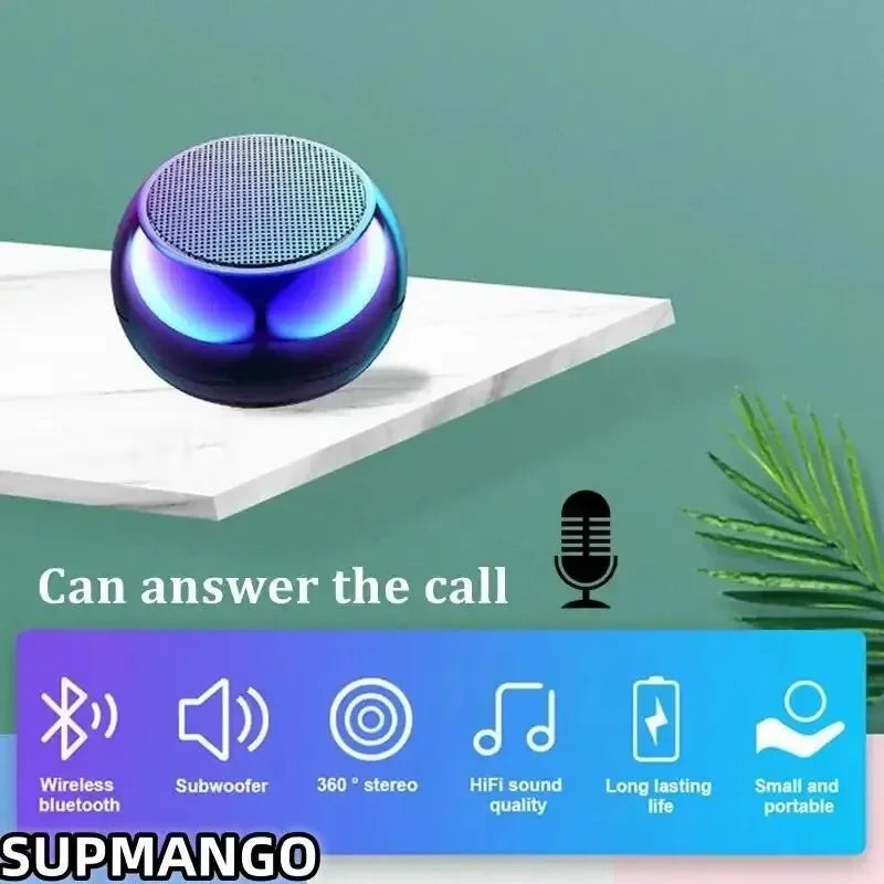 M3 Flash Trådlös Bluetooth-högtalare Bärbar Liten Stålpistolmetall Tung Subwoofer Utomhus Mini Bluetooth Liten Högtalare