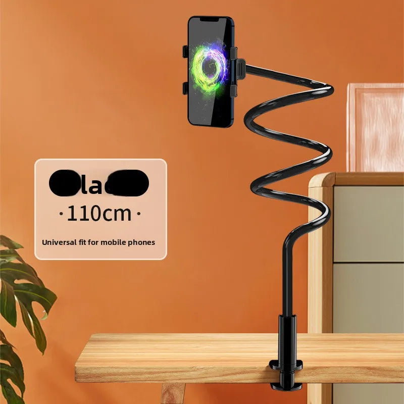 360° flexibel svanhalstelefonhållare, klämbart skrivbordsfäste för iPhone iPad, justerbart och stabilt latfäste universellt telefonstativ