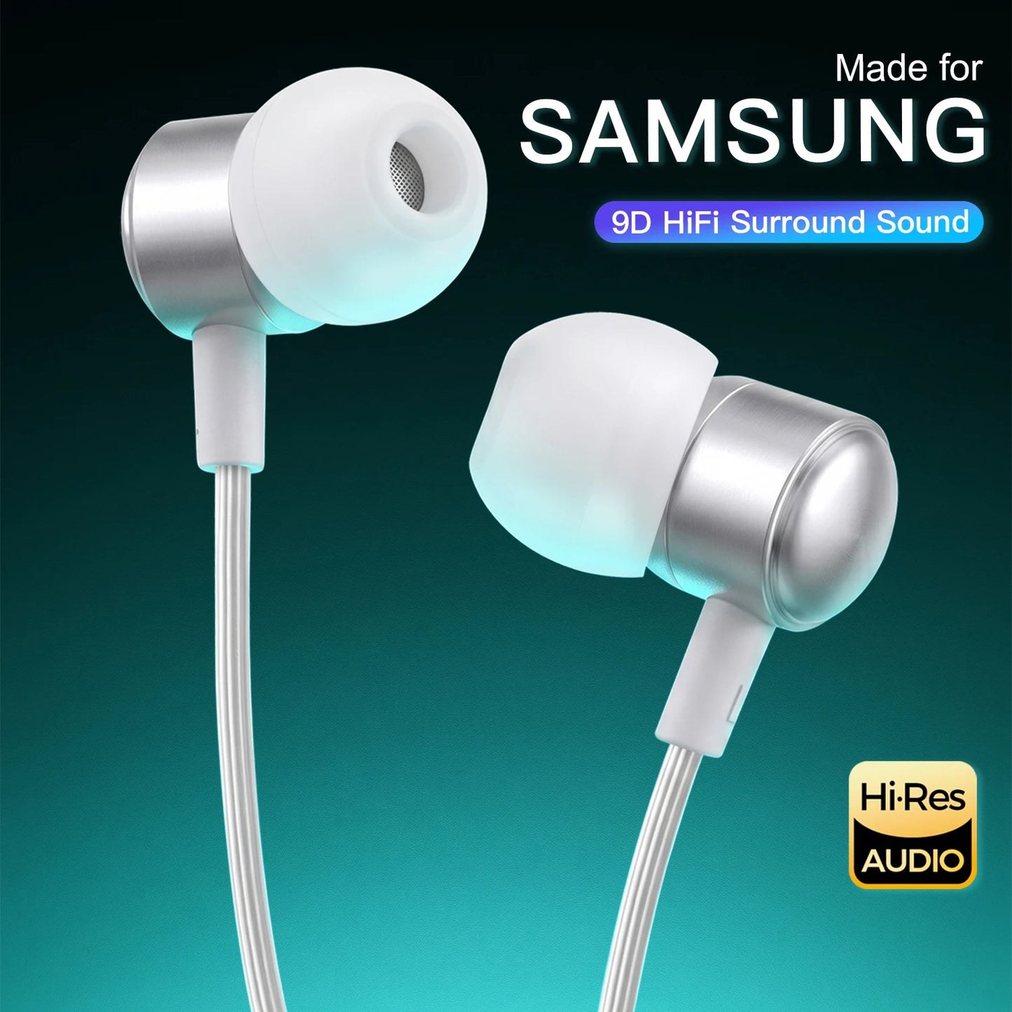 Brusreducerande trådbundna hörlurar Typ C trådbundna hörlurar med HD-mikrofon för Xiaomi Realme Samsung Galaxy S25 S24 S23 S22 S21