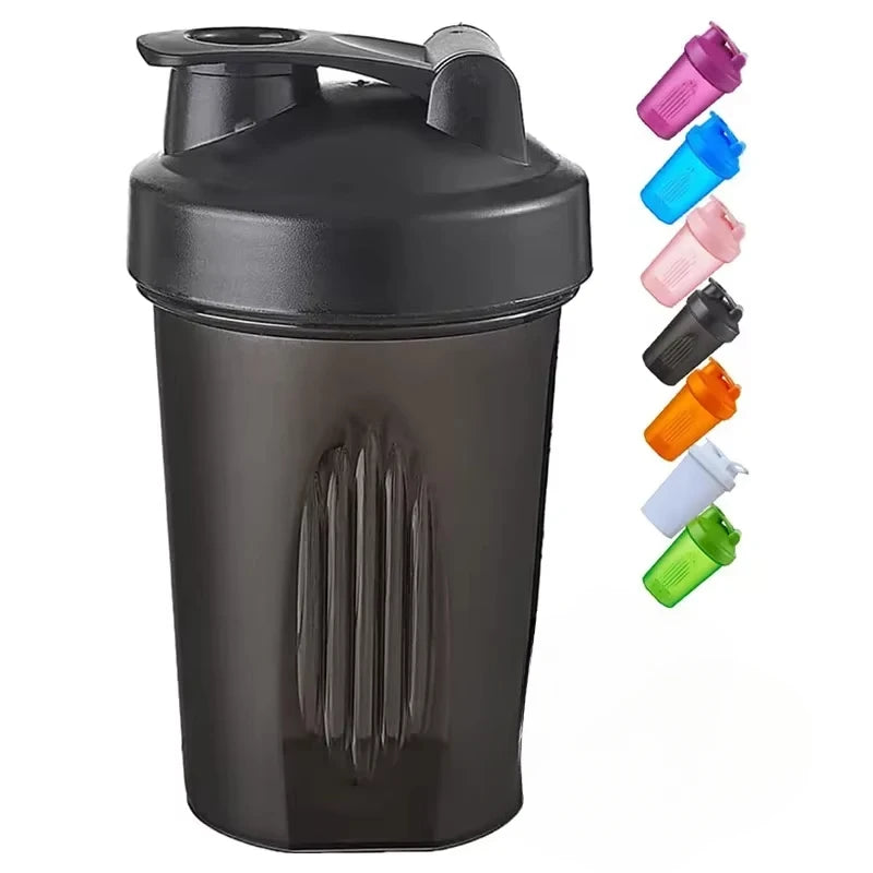 1-7 st shakerflaskor sportvattenkoppar vassleproteinpulvermixerflaska fitness gym shaker utomhus bärbar plastdryckkopp