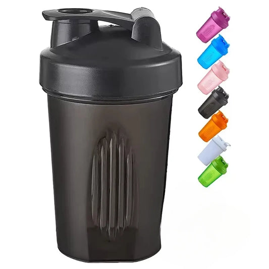 1-7 st shakerflaskor sportvattenkoppar vassleproteinpulvermixerflaska fitness gym shaker utomhus bärbar plastdryckkopp