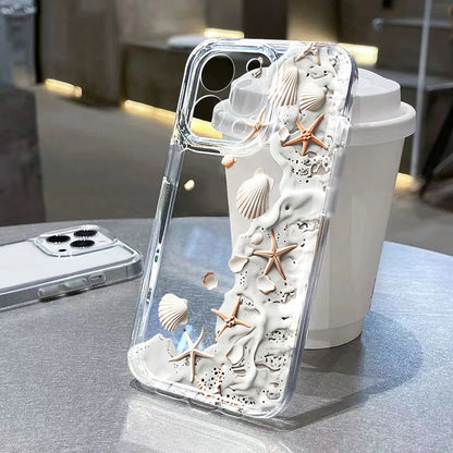 Strandskal till Samsung Galaxy S26 Ultra 5G S25 Plus S24 FE S23 S22 A17 A37 A57 A55 A54 A36 A35 Transparent TPU-skal