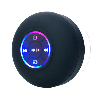 Bärbar trådlös Bluetooth 5.0-högtalare LED IPX4 vattentät högtalare utomhus badrum stor sugkopp mini stereo ljudlåda