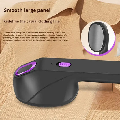 Mini plattångstrykjärn ångstrykjärn torrstrykning, USB-gränssnitt liten hushållshängande ångkokare, bärbar resehandhållen strykmaskin