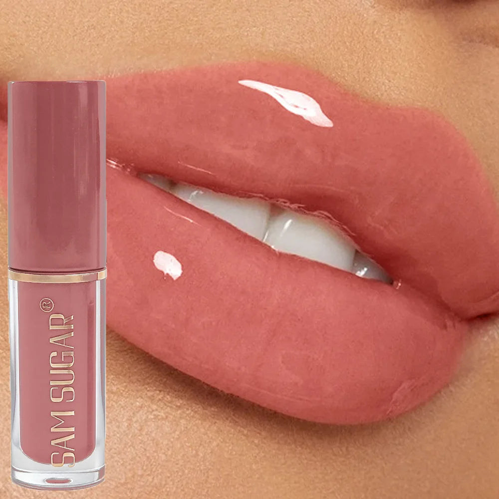 Clear Mirror Gloss Lipgloss Mini Lipgloss Oil Långvarigt återfuktande flytande läppstift Blekna läpplinjer Plumpande läppfärg Makeup
