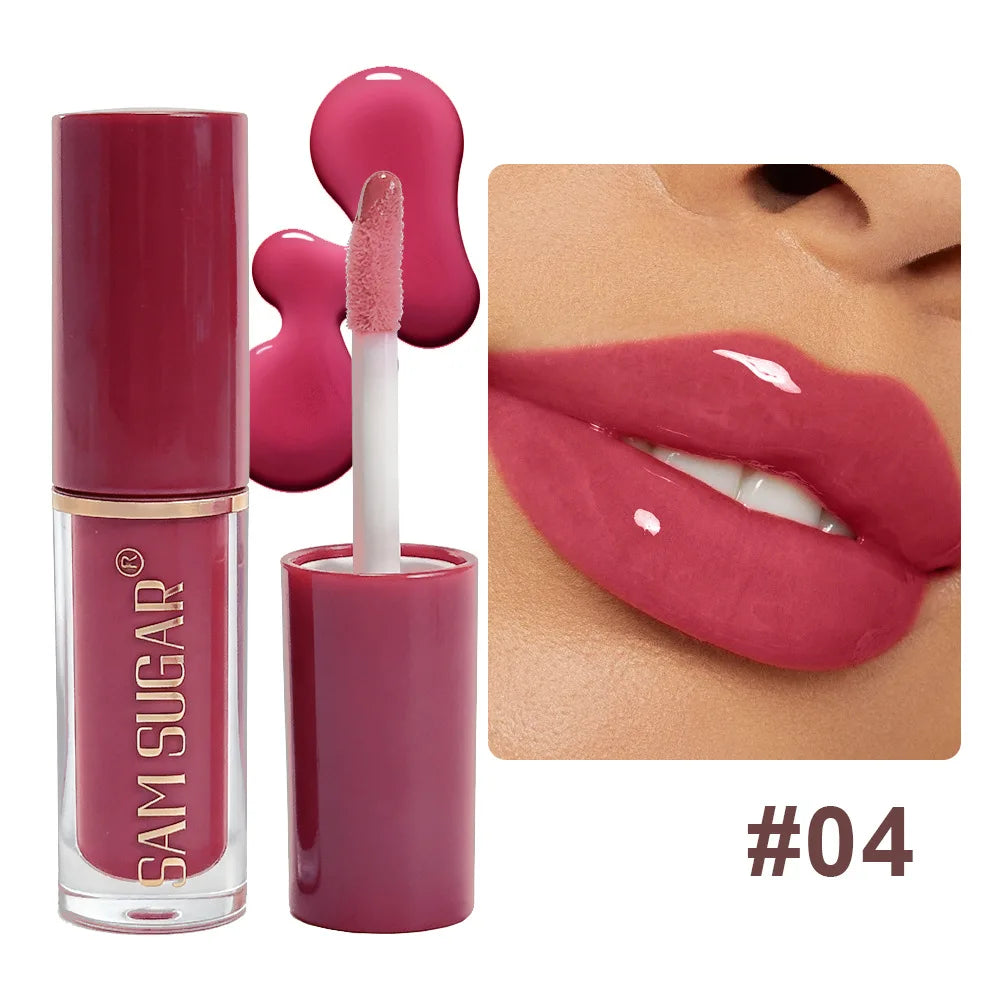 Clear Mirror Gloss Lipgloss Mini Lipgloss Oil Långvarigt återfuktande flytande läppstift Blekna läpplinjer Plumpande läppfärg Makeup