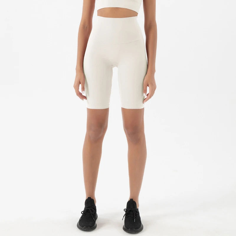 SOISOU Nylon Yogakläder Gym Fitness Leggings Sport BH Shorts Set Hög Midja Elastisk Damkläder 3 Typer 12 Färger