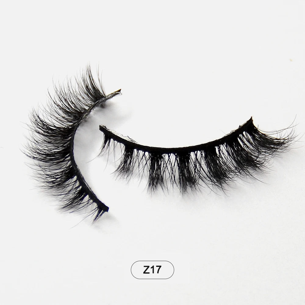 Makeup Minkfransar Fluffiga Mjuka Hela Lösögonfransar Naturliga Lösögonfransar Wispy Lash Extension