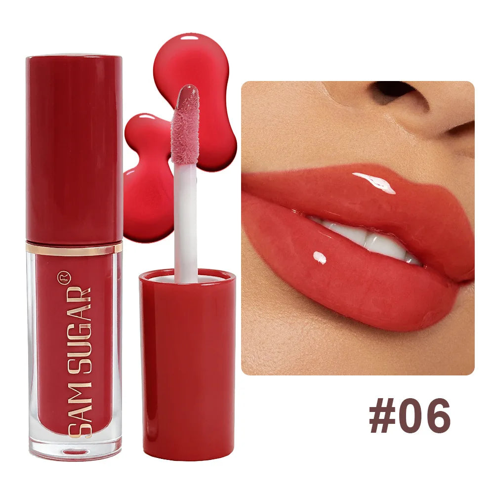 Clear Mirror Gloss Lipgloss Mini Lipgloss Oil Långvarigt återfuktande flytande läppstift Blekna läpplinjer Plumpande läppfärg Makeup