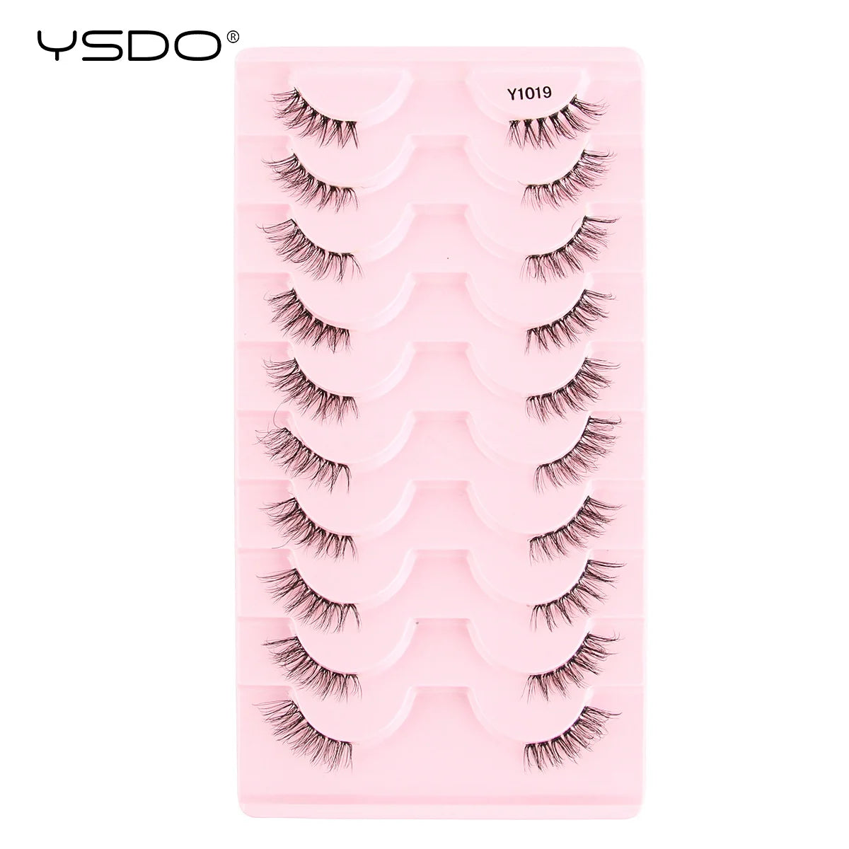YSDO Fox Eye fransar 3/10 par fransar 3D mink naturliga fransar mjuka kattögonfransar förlängning fluffiga fransar smink halva ögonfransar