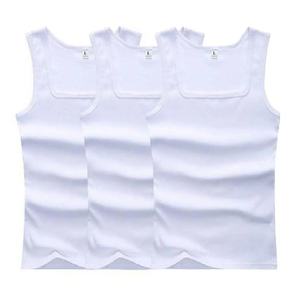 Heta herrlinnen fitnessväst grundläggande elastisk ärmlös t-shirt bomull bodybuilding herrkläder 3 st/set gymkläder herr