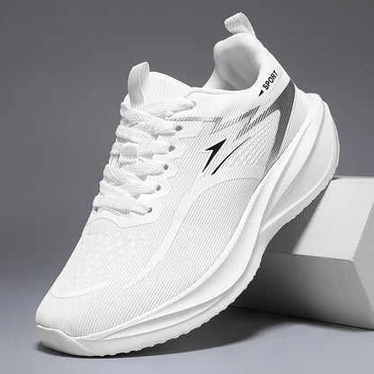 Men Casual Sports Running Shoes Marathon Air Cushion Breathable Lightweight Men Comfortable Athletic Nonskid Sneakers Outdoor