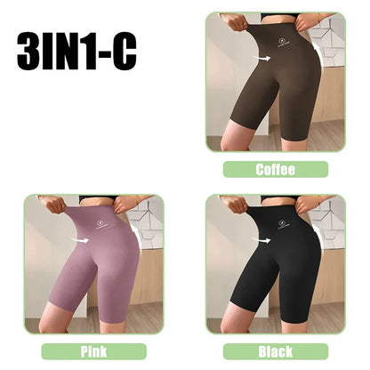 M-XL Damshorts Sport Shorts För Damer Nya Cykling Jogging Fitness Hög Midja Push Up Gymshorts Leggings Yogakläder
