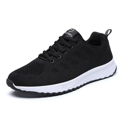 Damskor Casual Mode Andningsbara Promenadskor Mesh Platta Skor Sneakers Dam 2026 Gym Vulkaniserade Skor Vita Damskor
