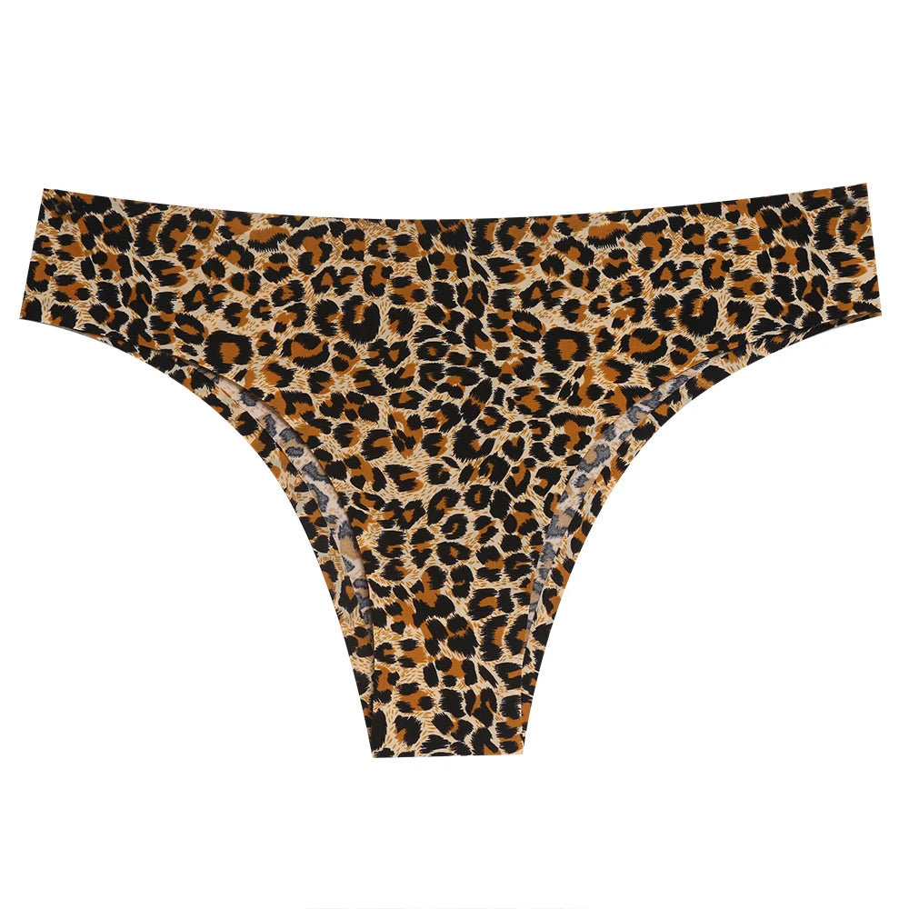 BZEL Leopard Kvinna Brasilianska Trosor Sömlösa Underkläder Damunderkläder Pricktryck Damunderkläder Sport Fitness T-rygg