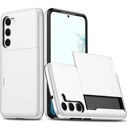 Fodral för Samsung Galaxy S26 S25 S24 S23 S22 Ultra Plus FE A57 A37 A56 A36 Korthållare Stötsäkert Plånboksfodral