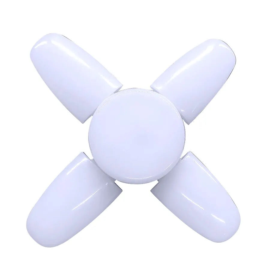 28W fläktformad LED-lampa E27 LED-lampa vikbar 220V glödlampor för hem, vardagsrum, lager, garage, taklampa
