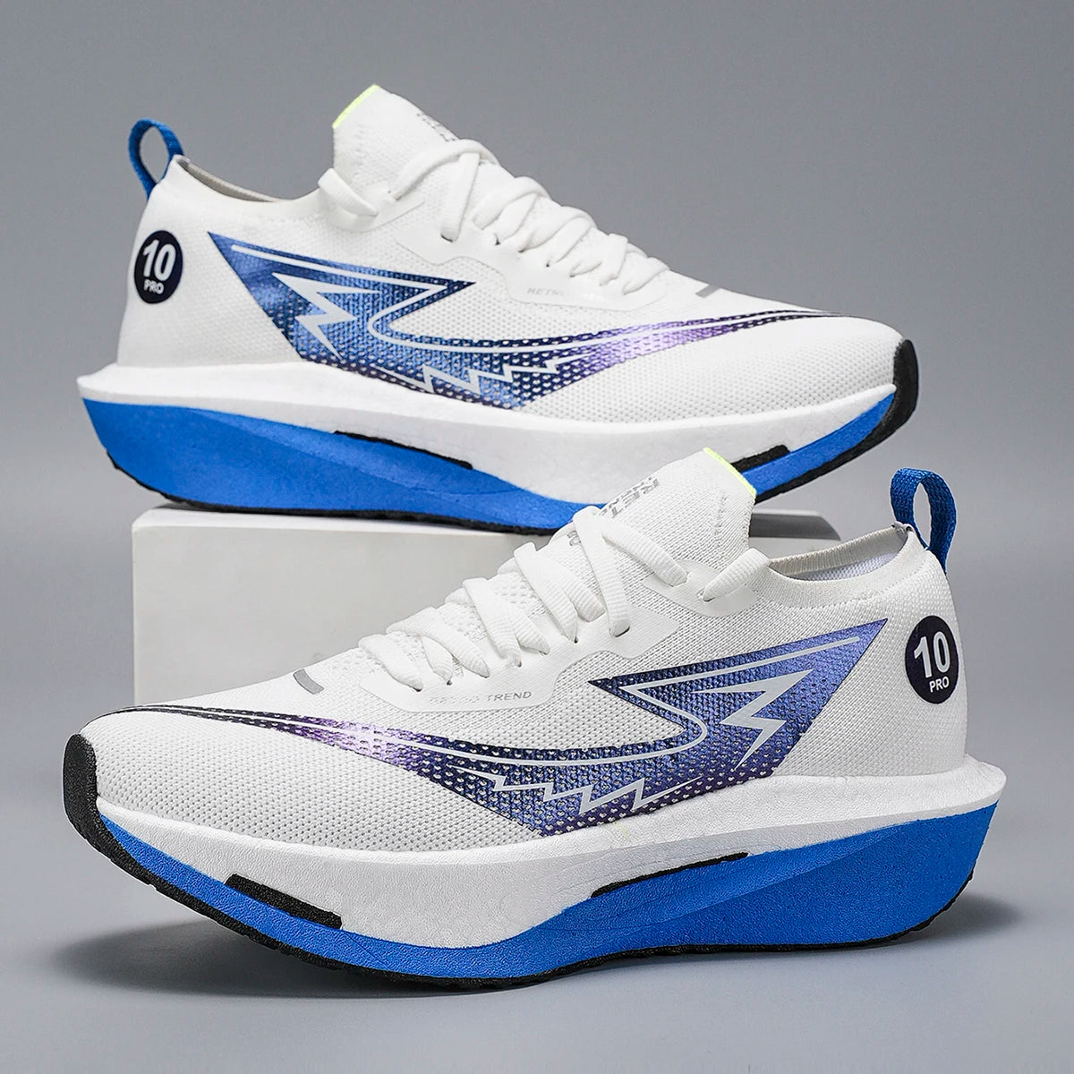 Maratonlöparskor Carbon Board Stor storlek 46 Herr Sport Andningsbara Lättviktiga Dam Bekväma Atletiska Utomhus Sneakers