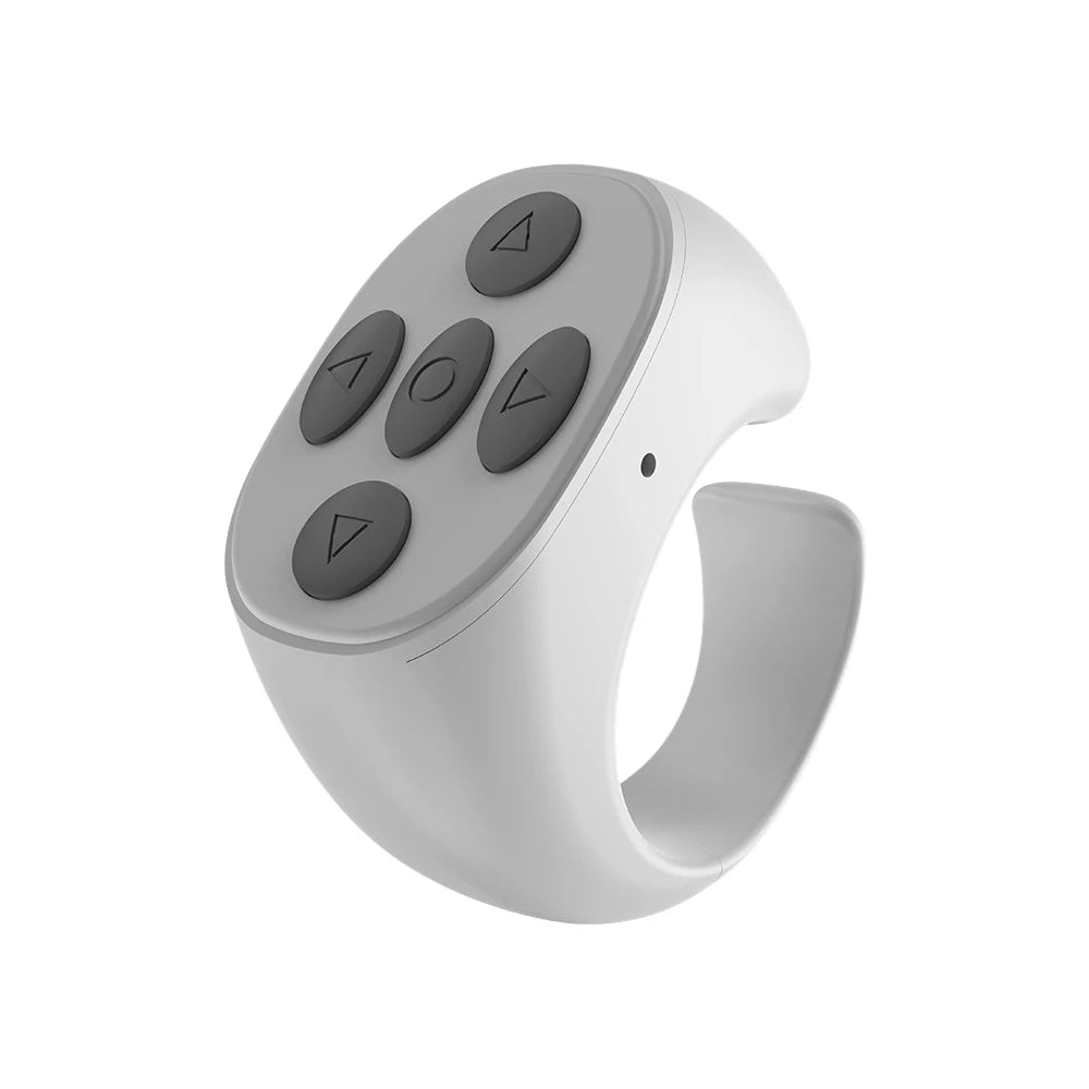 Trådlös Bluetooth-fingertoppsselfiekontroll TikTok kort videosida, bläddrande surfningsenhet mobiltelefon fjärrkontroll ring