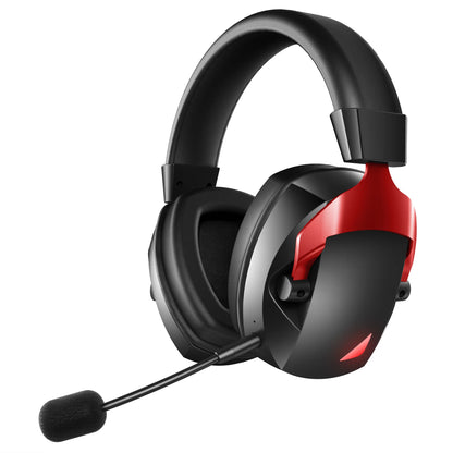 Gamingheadset med avtagbar brusreducerande mikrofon, 2.4G Bluetooth-USB-3.5mm trådansluten kontakt 3 lägen för flera enheter