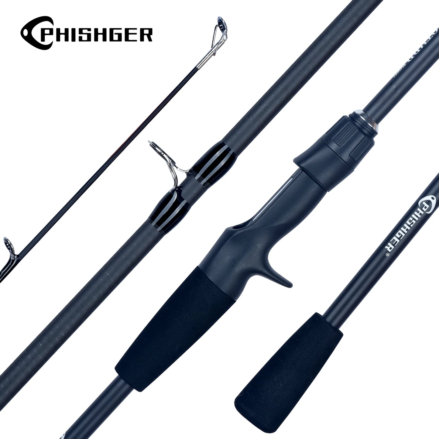 PHISHGER Spinning Baitcasting Travel Carbon Mini Goods För Fiskespön Kastvikt 5-30g M Snabb Ultralätt Bete Öringspön