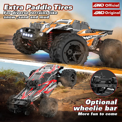 Fjärrstyrd bil 4x4 terränggående monstertruck terrängstyrda bilar 40 km/h höghastighets 4WD elfordon leksakspresent till barn vuxen