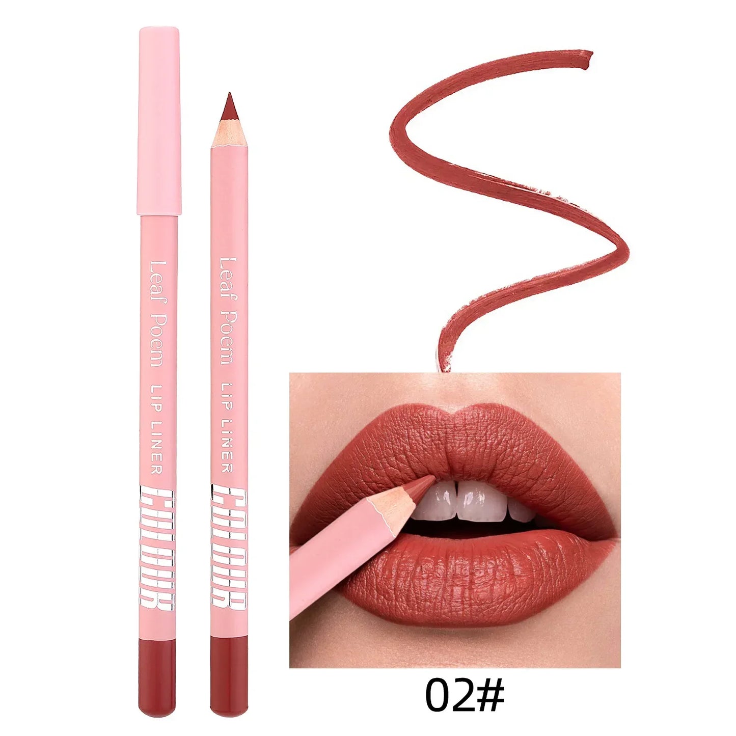 Läppstift Läppenna Set Matt Sammet Läppenna Kontur Makeup Sexigt Rött Läppstift Långvarigt Skönhetsmedel