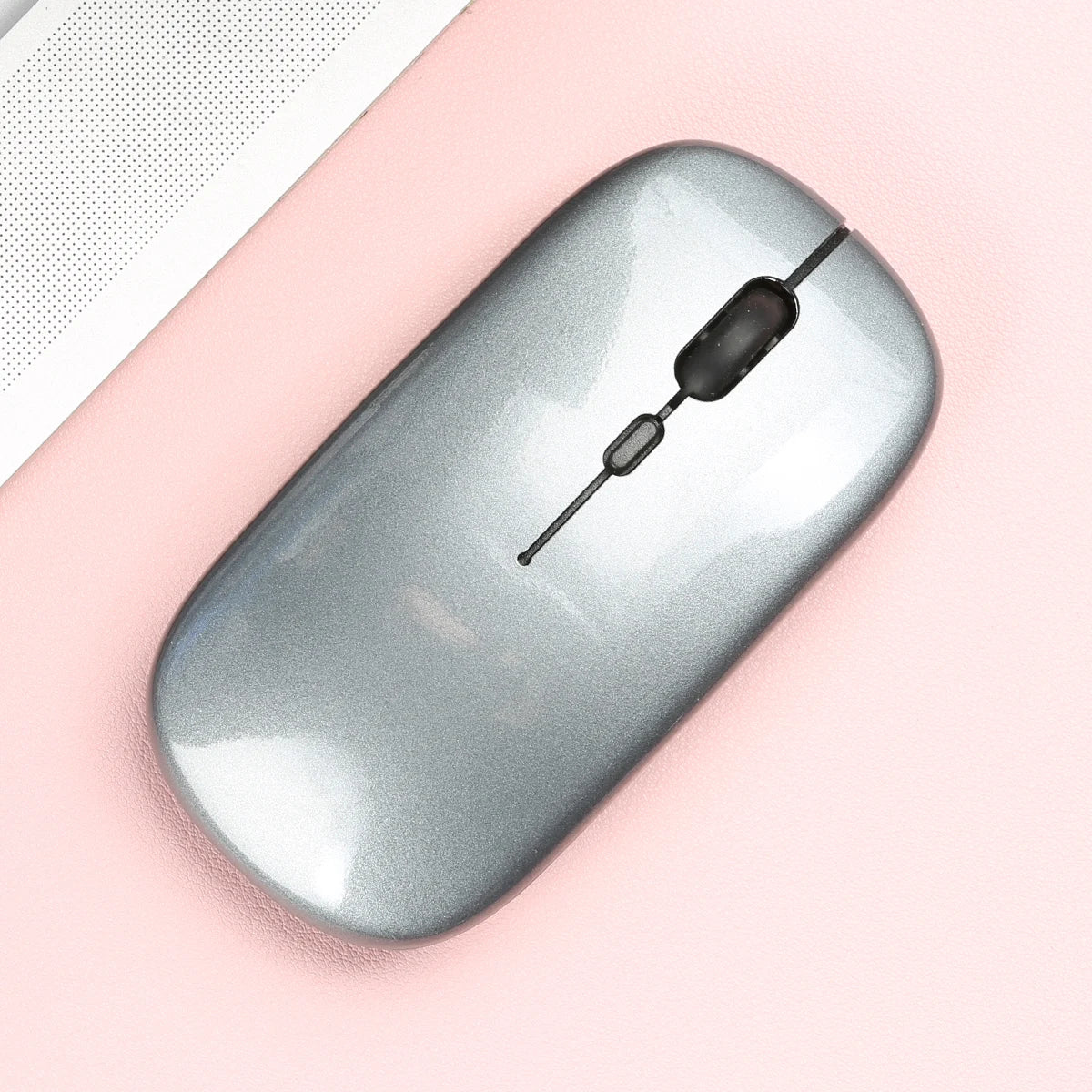 Trådlös Bluetooth-kompatibel mus Bärbar ergonomisk datormus För bärbar dator iPad Surfplatta Mobiltelefon Kontorsspelmus