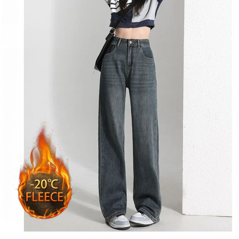 Baggy Jeans Dam Vida Ben Denimbyxor Y2K Estetiska Streetwear Lös Passform Retro Dammode Trendiga Casual Outfits Jeans