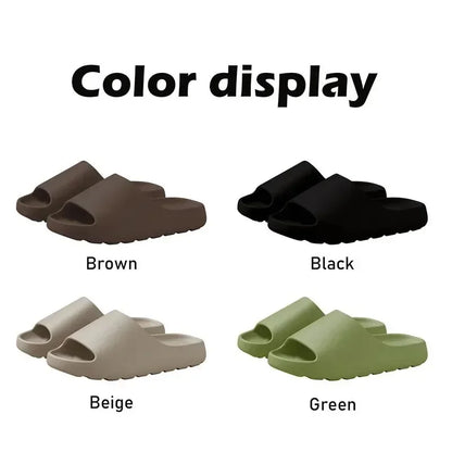 Kokosnötsandaler Moln Tjocksulade Sandaler Sommarmode Mjuk Botten Strand Herrtofflor Damsandaler EVA Slides