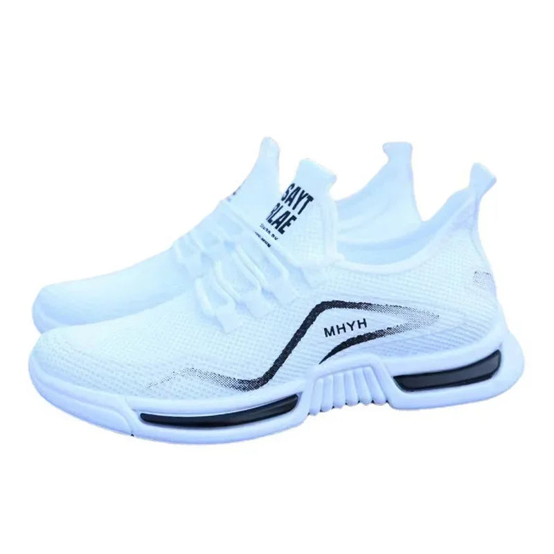 Herrskor Slip-on Mode Sneakers Herr Sport Löparskor Andningsbara Gym Träning Promenad Tennisskor Halkfria Träningsskor Platta Skor