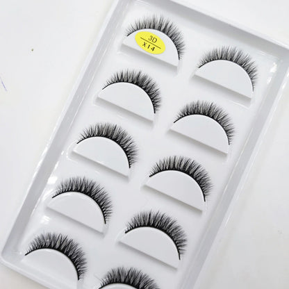 38 stilar 5 par ögonfransar naturliga 3D mink lösögonfransar smink lösögonfransar falska ögonfransar falska cils smink skönhetsverktyg grossist